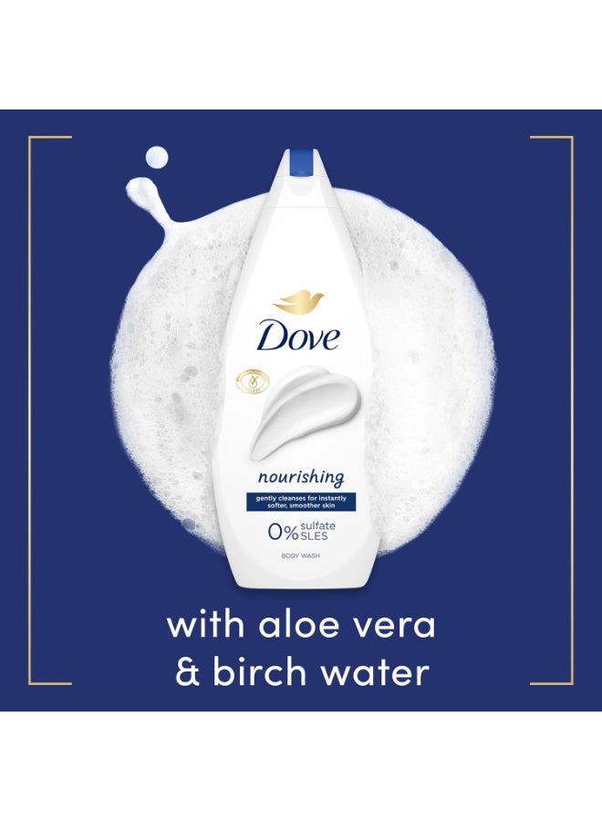 دوف غسول الجسم المغذي، جل استحمام منظف للجسم مع مرطبات نباتية لبشرة أكثر نعومة ونضارة بعد استحمام واحد، 720 مل - Image 5